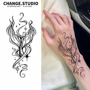 Hình Xăm Tạm Thời, Hình Xăm Đuôi Cá, Lâu Trôi (15 Ngày), Không Thấm Nước (Chống Chà Xát) Miếng Dán Hình Xăm