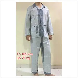 Baju Tidur Panjang Katun Pria
