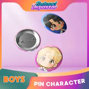 SAPUTRA KORI MERCHANDISE OFFICIAL PIN KARAKTER SCHOOL IMPOSTOR BOYS VERSION
