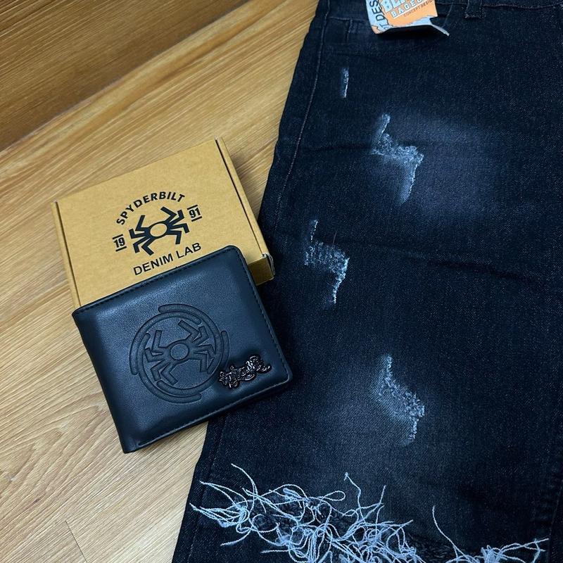 [BELI 1 DIKIRIM 2] Celana Ripped Jeans Karet Tidak Tembus + DOMPET “ JL07 “ 4