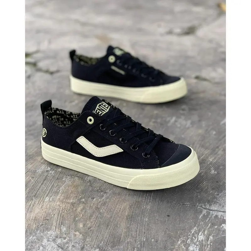 Sepatu Ventela Evil x Papa Gading Full Black Pria Wanita Sneakers - Casual, Shoes 4