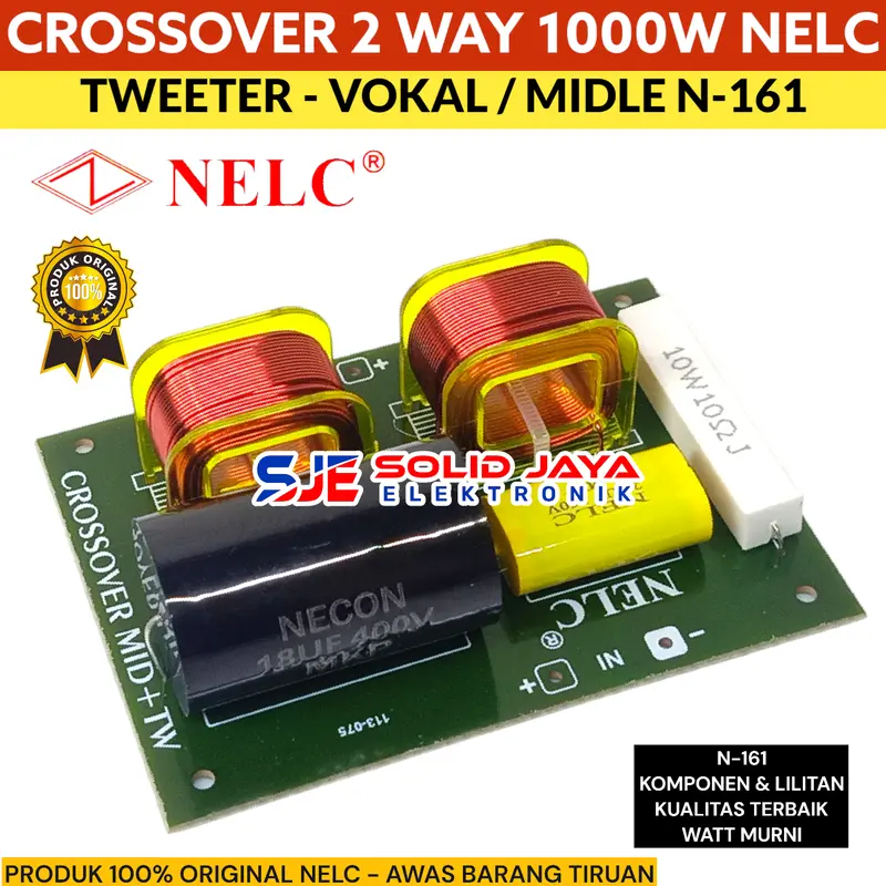 CROSSOVER TWEETER VOKAL 2 WAY N161 NELC - CROSSOVER 2 WAY NELC N-161 TWETER VOCAL MIDLE MIDEL TWITTER MIDDLE TWITER VOKAL MID HIGH HI MIDRANGE CROSOVER CROSOFER CROSSOFER KROSOFER KROSSOFER KROSSOVER KROSOVER PASIF 2 WAY NELC N 161 N-161 ASLI ORI ORIGINAL 3