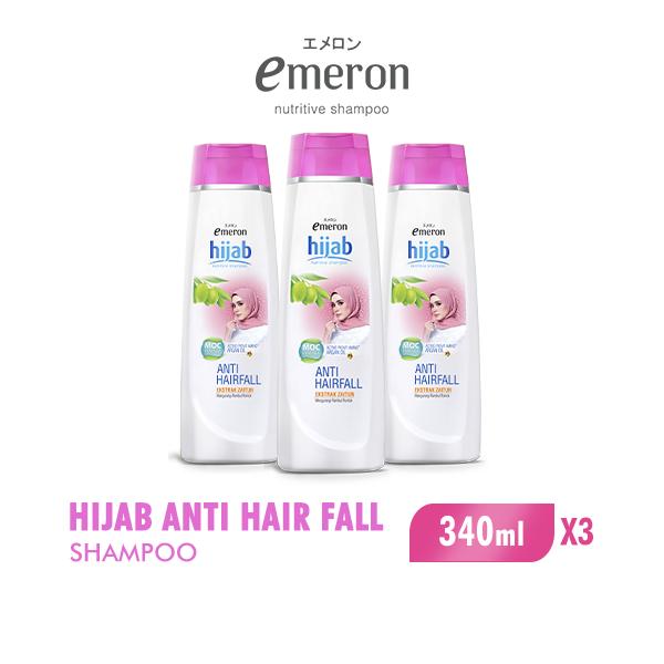 Gambar Emeron Shampoo Hijab Anti Hair Fall 340ml x3 dari Wings Indonesia Kab. Bekasi Tokopedia