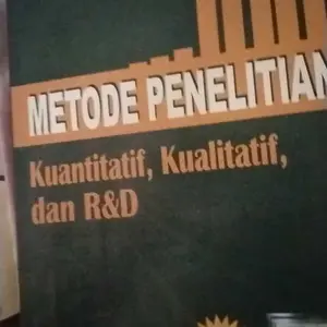 Buku METODE PENELITIAN KUANTITATIF, KUALITATIF DAN R&D. SUGIONO