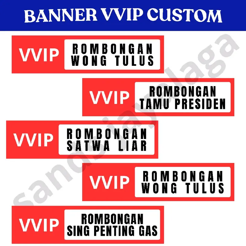 Spanduk Banner VVIP Custom Bis Banner kata kata 1
