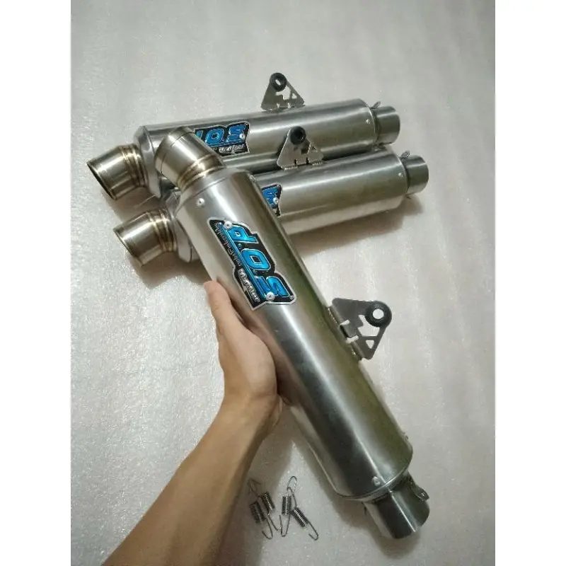 New slincer Knalpot DOS kapsul inlet 50MM suara ngebas adem Promo 5