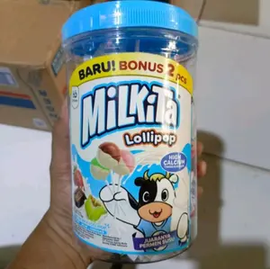 Milkita Permen Toples 1 Candy Food - Rasa Manis Susu permen pentol