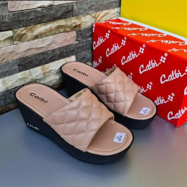 Wedges Wanita 7cm Premium 6