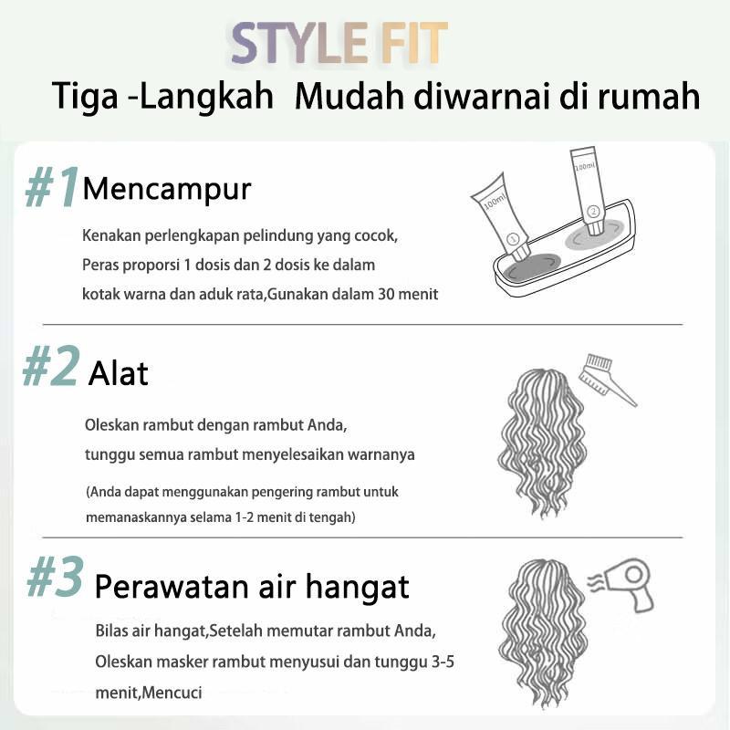 Pengiriman Cepat Menutupi Uban Coklat Cool Hair Color Tanpa Pemutihan Pewarna Rambut Cat Rambut Tidak Merusak Kulit Kepala Cocok Untuk Semua Kulit Milk Tea Golden Brown Burgundy Cranberry Red Penghitam Rambut Uban Warna 8