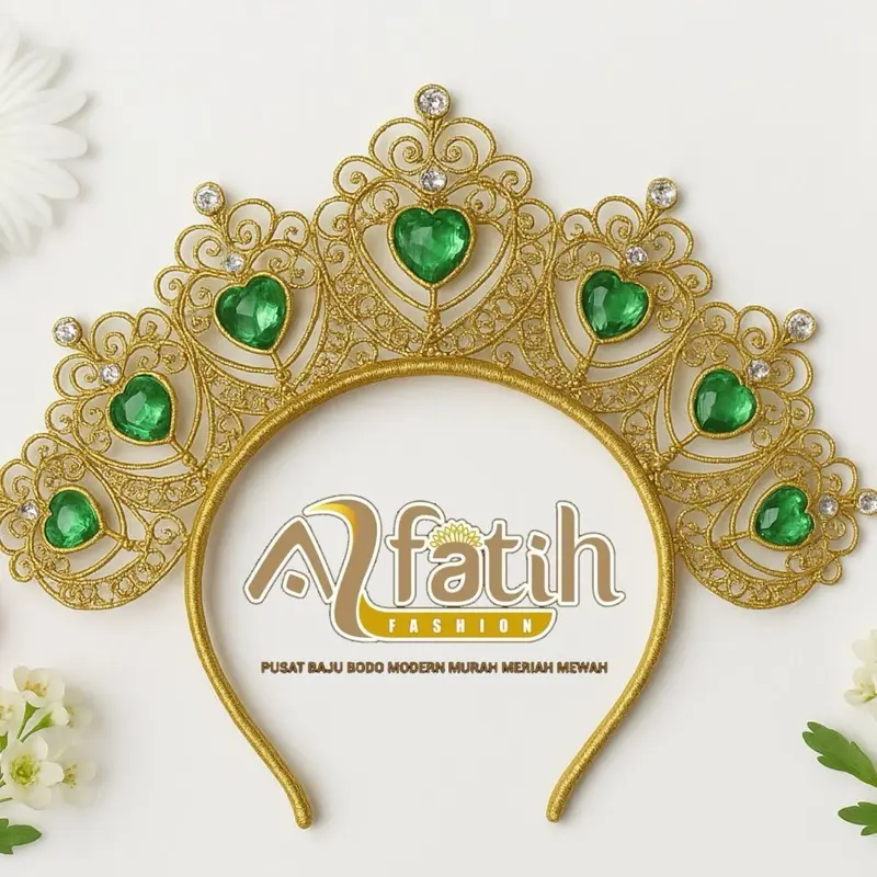 AKSESORIS ADAT BUGIS MAKASSAR BANDO MAPPETUADA PENARI MAHKOTA SUSUN 3 KALUNG GELANG ANTING ANTING DEWASA DAN ANAK PELENGKAP BAJU BODO ADAT SULAWESI SELATAN KERAJINAN TANGAN SENGKANG WAJO BONE Jewellery 2