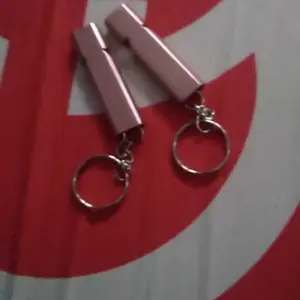 Peluit Aluminium 2 Lubang Suara Keras & Nyaring, Cocok untuk Wasit, Keamanan, Pramuka / Peluit Serbaguna