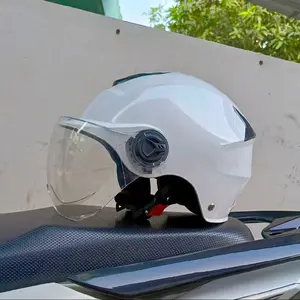 Helm Copy Index Polos Style untuk Berkendara Motor & Sepeda dengan Visor Transparan - Motorcycle | Bike