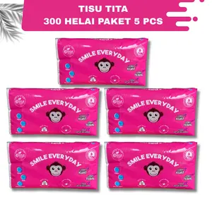 ( PAKET HEMAT ) TISSUE TITA SOFT 300 HELAI PAKET 5 PCS