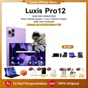 【Penawaran Waktu Terbatas】Tablet 2026 Luxis  Pro12 11.6inc 10 Core 16GB+1024GB 5G Dual SIM Wifi Layar 120Hz OLED 2.5K UltraHD
