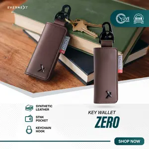 EVERNEXT Dompet Kunci Kendaraan Key Wallet Zero Gantungan Kunci Mobil Motor Dompet Kartu Dompet STNK