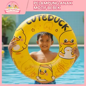 Pelampung Renang Anak Motif Bebek Lucu – Anti Bocor, Aman & Nyaman untuk Kolam dan Main Air