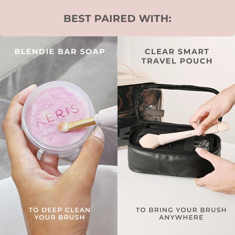 Aeris Beauté Flawless On The Go Bundle | 1 Set Bundle Paket Hemat Brush Spons Make Up Travel Portable Multifungsi 8