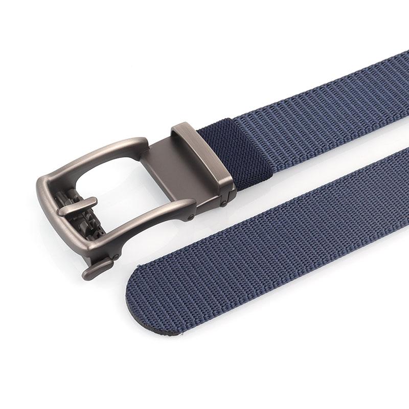 Product Introduction of Automatic buckle belt men&#39;s canvas belt young and middle-aged casual business belt buckle-free outdoor military training extended belt 9