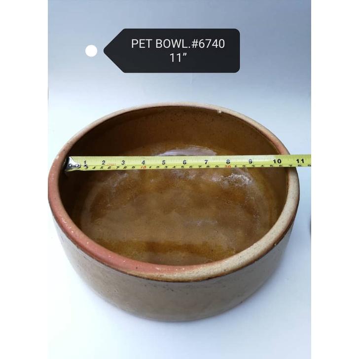 Pet Cat Rabbit Dog Food Feeding and Water Drinking Bowl Clay Ceramic 6740 11inch Bekas Makanan Minum Kucing Arnab Anjing