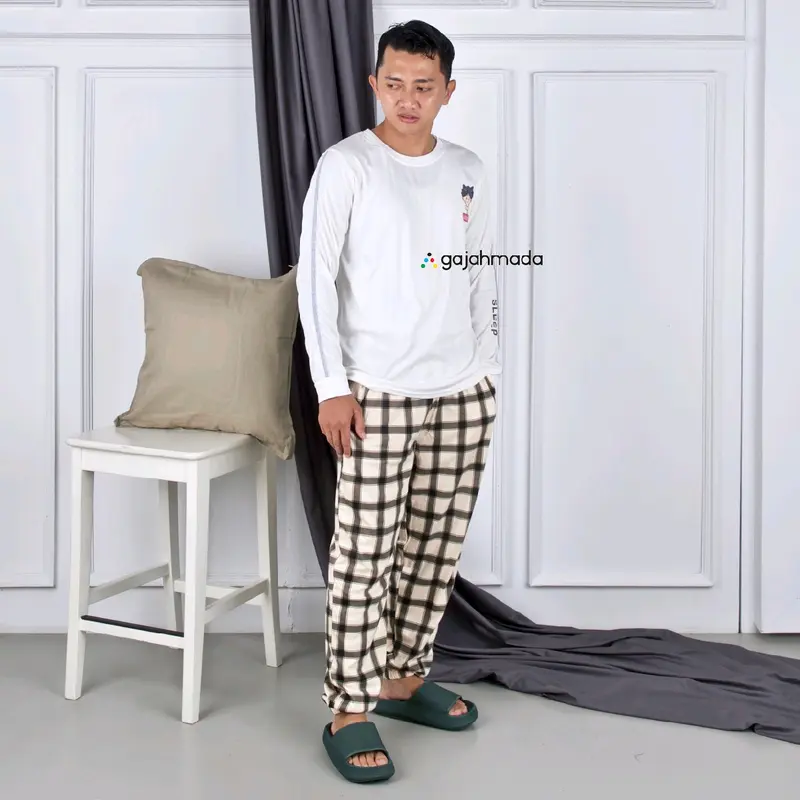 Oneset Piyama bawahan Tartan 1