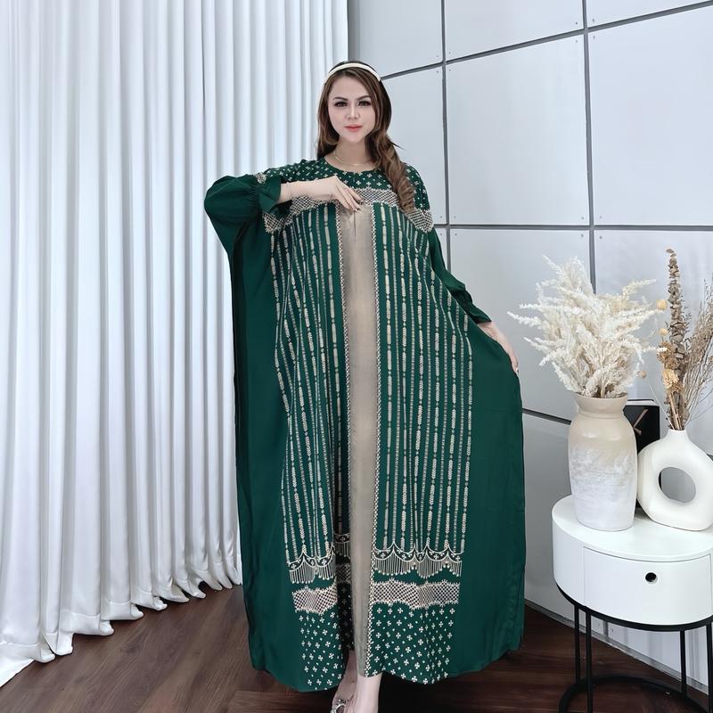 Kaftan Aceh // kaftan viral // kaftan rayon //kaftan jumbo // kaftan muslim Wanita Gamis Syari Lebaran 2