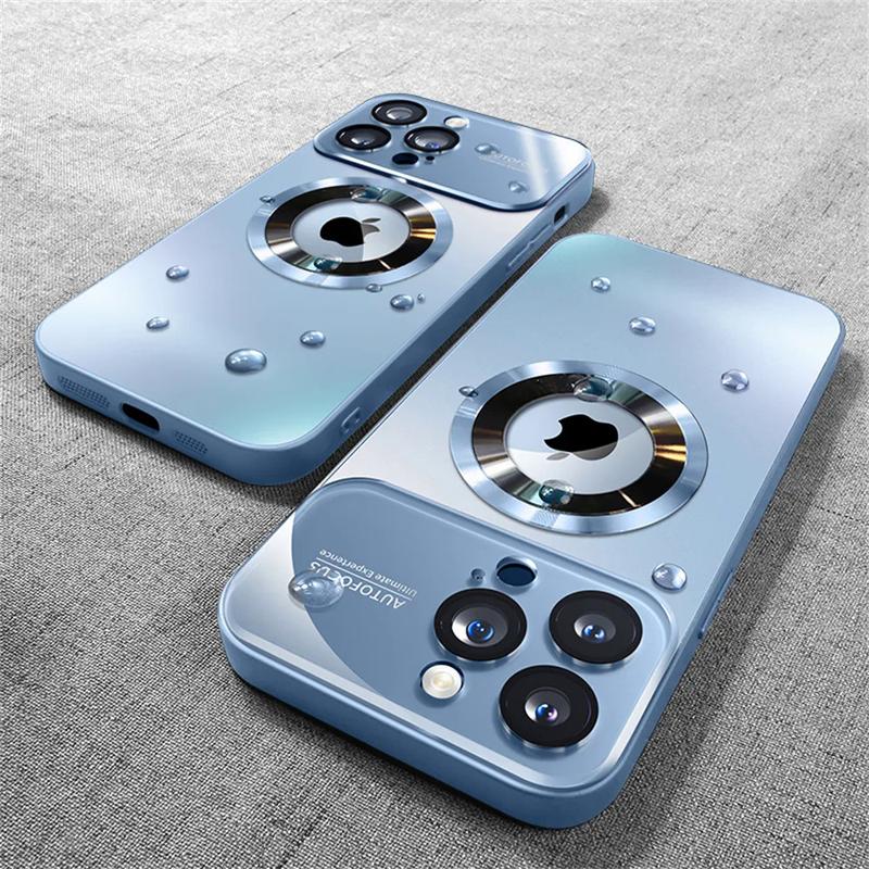 Product Introduction of Bumper matte magnetic for MagSafe Wireless Charging Case for iPhone 15 14 Pro Max 13 12 11 glass lens camera protection cover 17