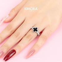 Gambar Kimora - Cincin Titanium Perhiasan Wanita Aksesoris Cantik Bunga Hitam Clara Cnt219 - CNT219 GOLD 8 dari Kimora Jewelry Kota Denpasar 5 Tokopedia