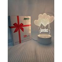 Gambar Lampu Hias LED 3D/Lampu Tidur  Hias/ Acrilyc Tranparan Kaca Javotec Akrilik Kuning Set - Love, Kuning dari GEN@SHOP88 Kota Surabaya 3 Tokopedia