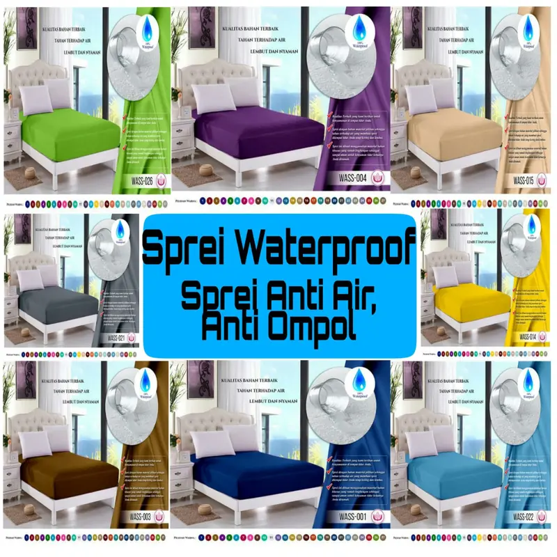 Sprei Waterproof Anti air anti ompol tinggi 30cm 3