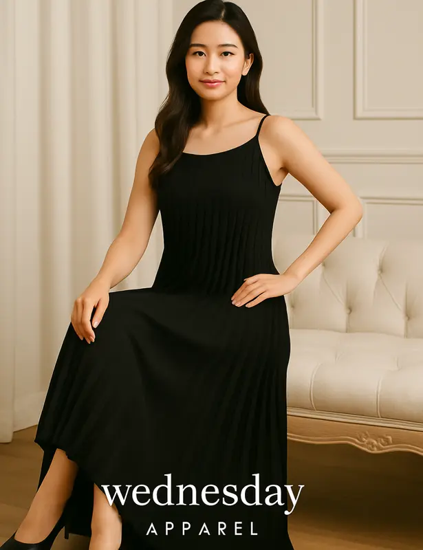 Inner Dress Plisket Nyaman untuk Ibu Hamil | Inspirasi OOTD Ibu Hamil dengan Inner Dress Stylish 0
