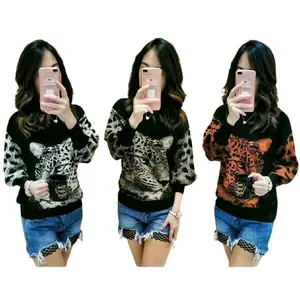 LEO DONA RAJUT HALUS PREMIUM LENGAN BALON Nyaman Panjang  Tebal Knitwear Wanita Baju Motif Dewasa Lembut Sweater Atasan Bulat Pendek