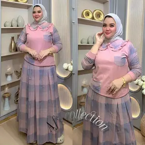 AFV.CO SANIA DUSTY setrok katun kotak kerah daun