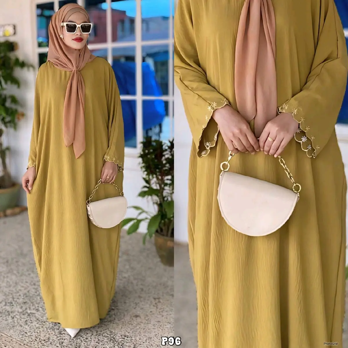 Kaftan Labuh CORAK dan SULAM