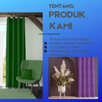 Gambar Gorden jendela polos motif embos ring hordeng Gordyn korden hordeng tirai  pintu kamar Termurah terlaris LP Curtain - Aries, 200x225cm dari BS Home Decor Kab. Bandung Barat 4 Tokopedia