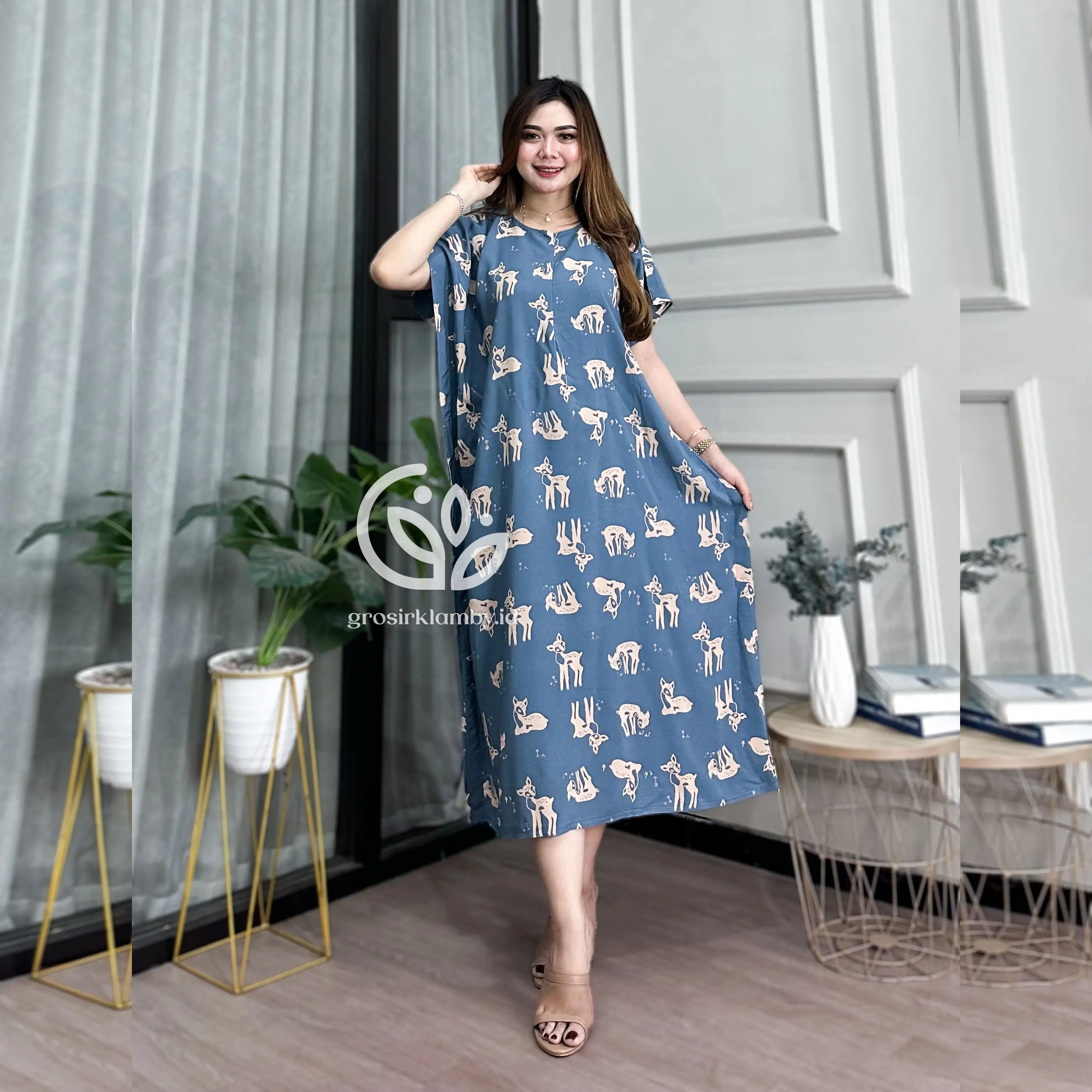 Daster Lowo Kancil Jumbo Rayon Batik Premium Busui Nyaman Adem