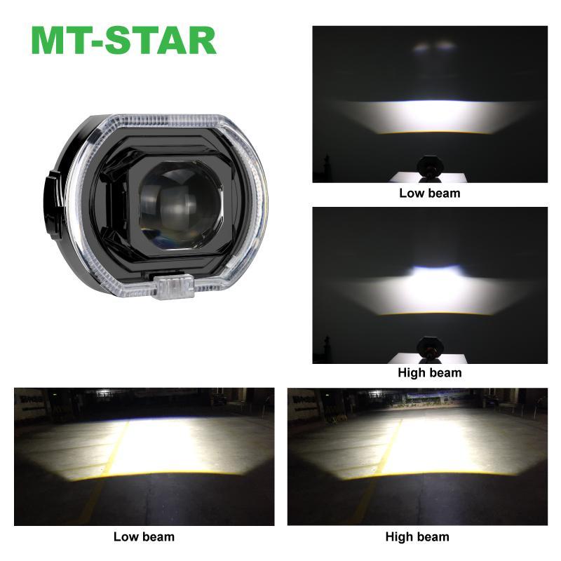 【MT-STAR BEST SALES】Projie Biled PD03 Matrix X1 Terbaru High Low Putih Body Black Plus Kipas Premium Lampu Warna Merah Kuning 2