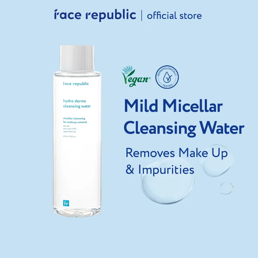 Face Republic Hydro Derma Cleansing Water 210mL [Dry Skin, Moisturizing / Sea Salt, Hyaluronic Acid]