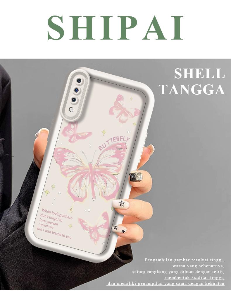 Product Introduction of casing hp softcase butterfly simple for SAMSUNG A70 7