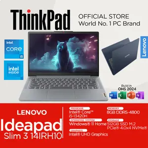 Lenovo IdeaPad Slim 3 Core i5 13420H 8GB RAM 512GB SSD Windows 11 OHS 2024 14 Inch FHD IPS 14IRH10 -BWID