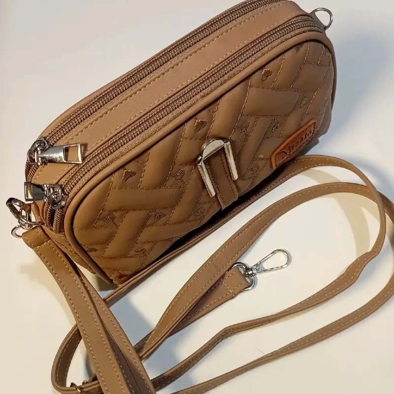 Dompet Tali Panjang 2 Ruang Motif Bordir Bahan Anti Air Slingbag Selempang 8