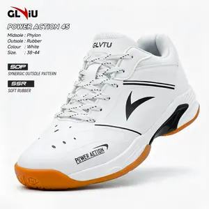 GLVIU Power Action Sepatu Badminton Pria Wanita Size 38-44 Terbaru Sepatu Olahraga Bulutangkis Tenis