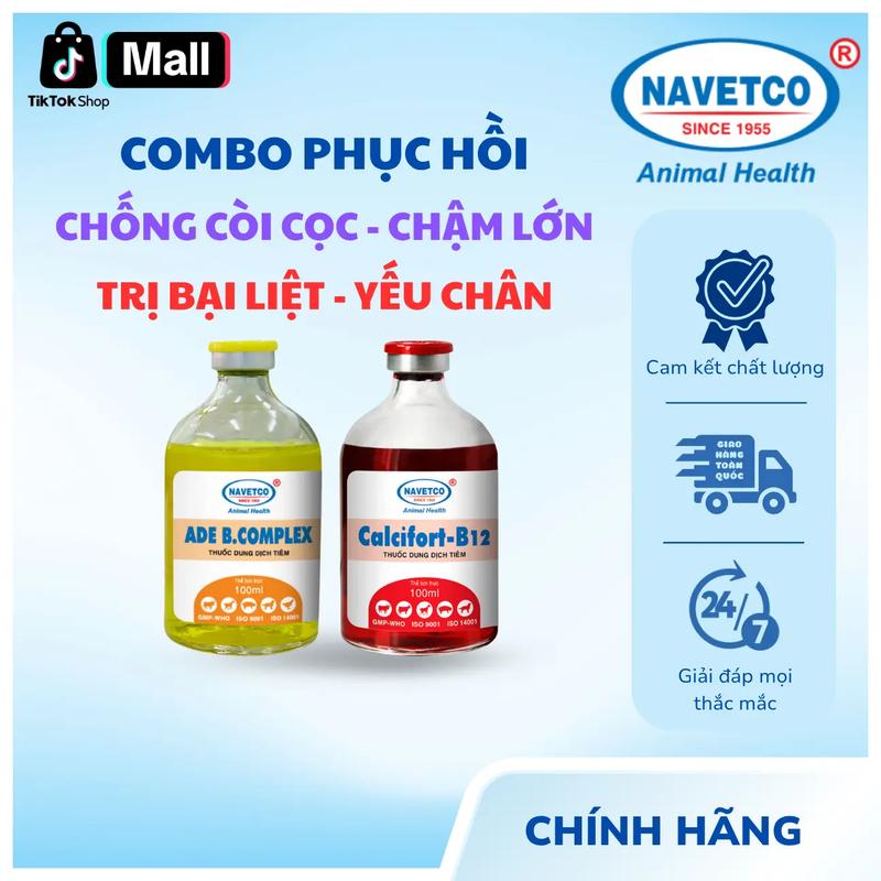 Combo Phục hồi _ CALCIFORT B12 + ADE B.COMPLEX : Chống còi cọc, chậm lớn - Trị…