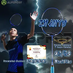 【Kangjajangbadminton】ALP ZHANYU T800 4U Power Lock Tech Raket Ofensif Ringan Profesional Lahir untuk Menyerang 26-35LBS (Default 26lbs) 100% Serat Karbon Penuh Raket Bulu Tangkis Magnetik Modulus Tinggi dengan Senar Gratis Raket Pelajar Reket Tunggal