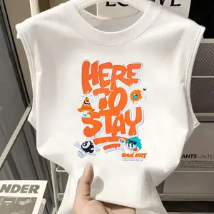 Rompi tanpa lengan untuk pria, gaya musim panas baru, longgar, kasual, serbaguna, kaos polos, trendi, gaya baru 2026, atasan pria dan wanita, kaos, rompi olahraga.