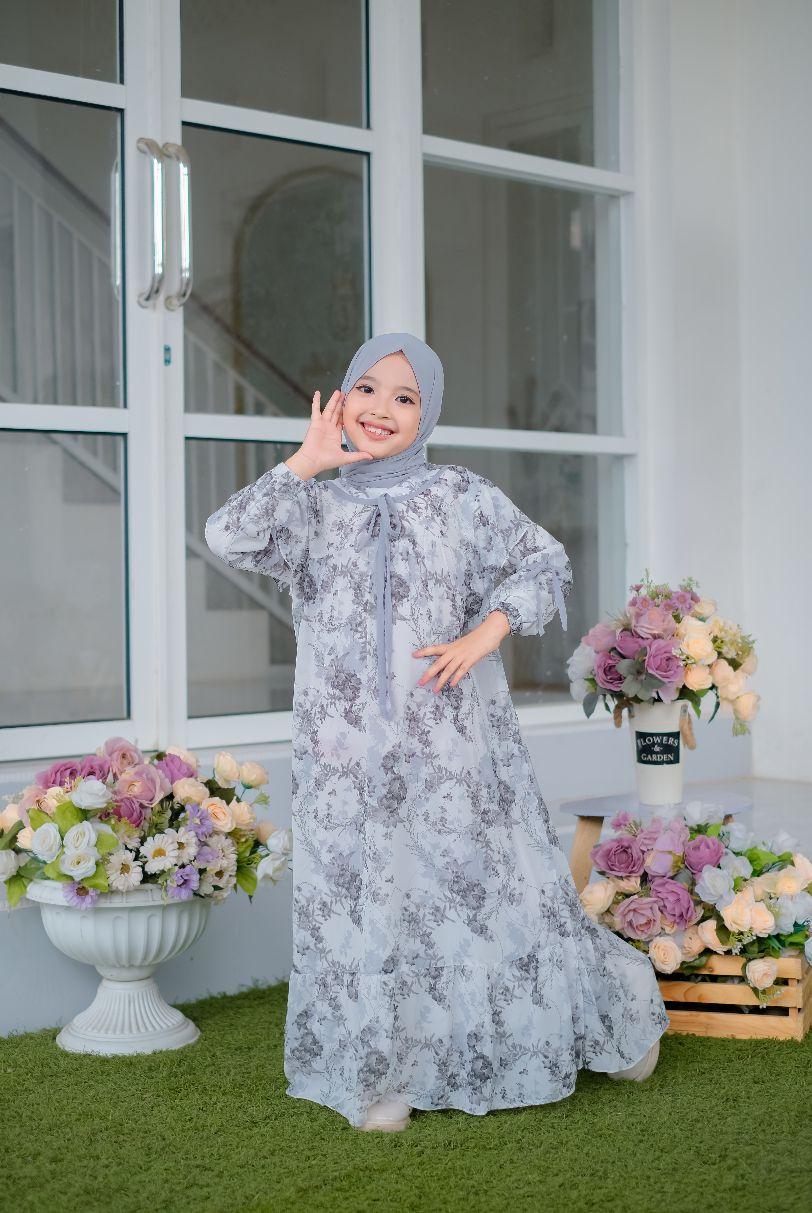 GAMIS ANAK RANIA SERIES ONE SET HIJAB,GAMIS ANAK