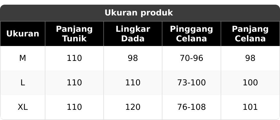 HAYA One Set Tunik dan Celana / One Set Lebaran