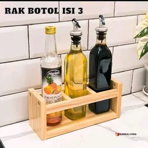 Rak Botol Minimalis ISI 3 dengan Ruangan Rinis