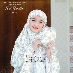 MUKENA ANAK TANGGUNG 2IN1 KATUN MIKRO FOIL RENDA