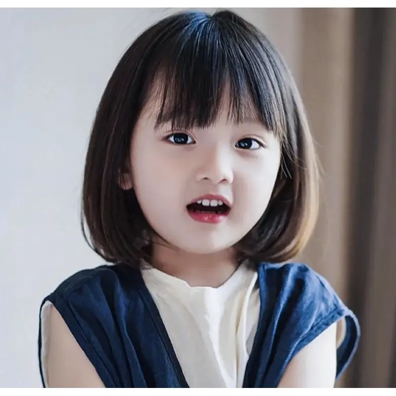 Bess Collection - Wig Anak Perempuan Pendek Hitam A5 T633