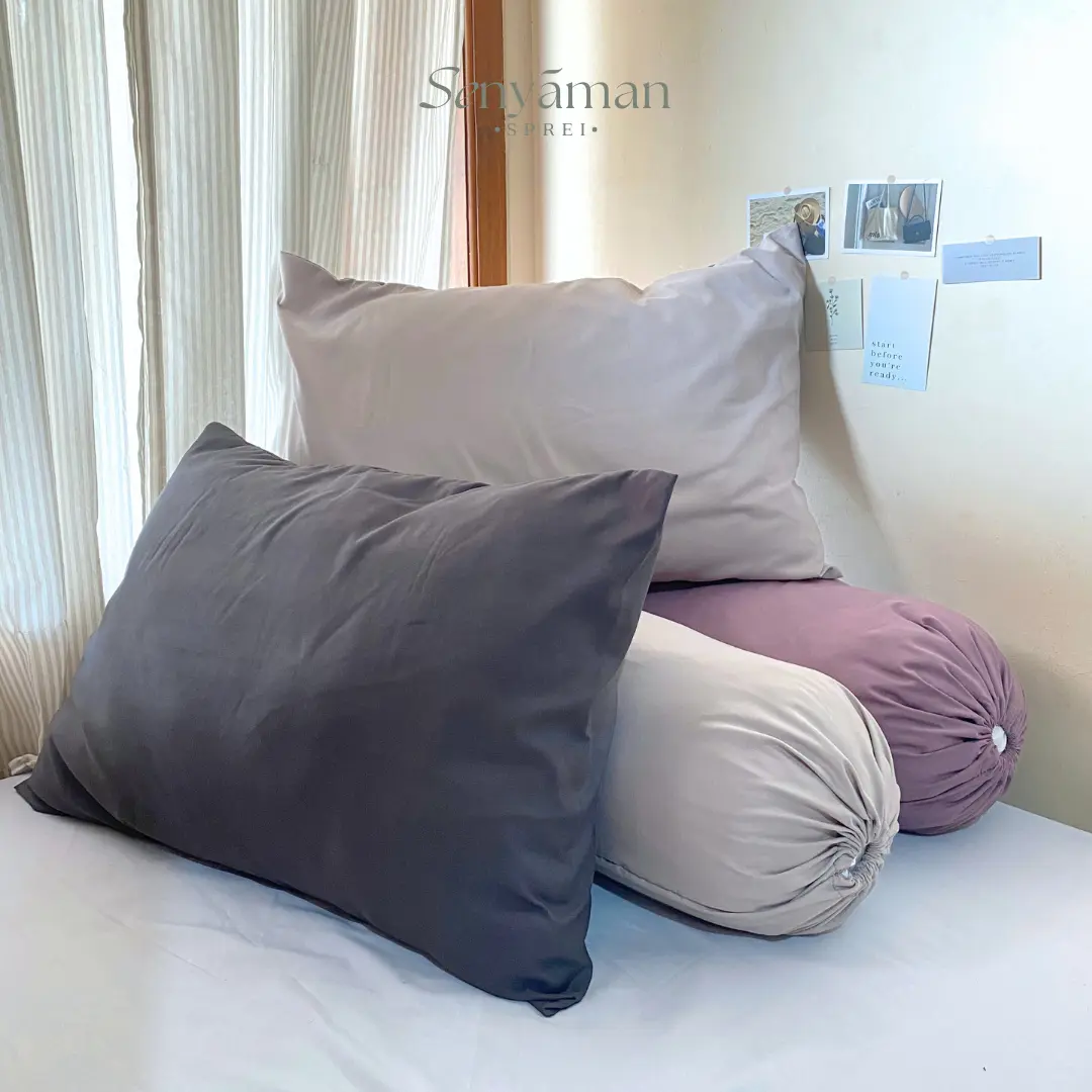 Senyaman - Sarung Bantal Guling Tidur RANDOM Set Collection Bahan Microtex